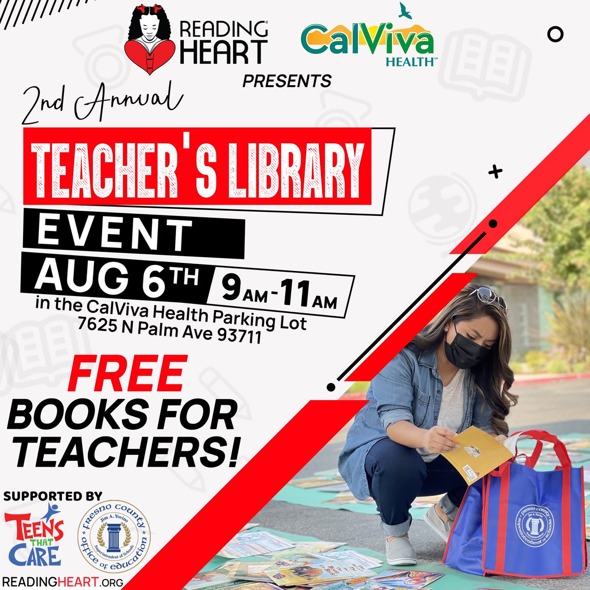 Teachers, it is time to stack your classroom with free books! See the event flyer below for details and sign up today at bit.ly/3oPHvQG