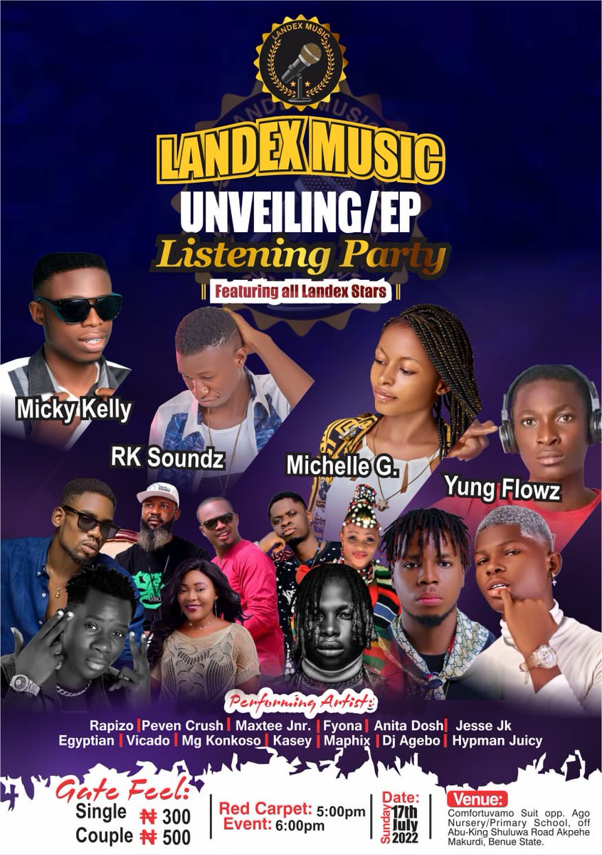 Mr__shugar's tweet photo. 🎼🎉The mega unveiling of LANDEX music, featuring all landex stars and many other amazing arts. Don't miss out😰. Proudly powered by Micky Kelly, the Mr shugar,  CEO LANDEX music and RK Sounds, Mr Producer🥳🔊. https://t.co/81HdJQ3c5z