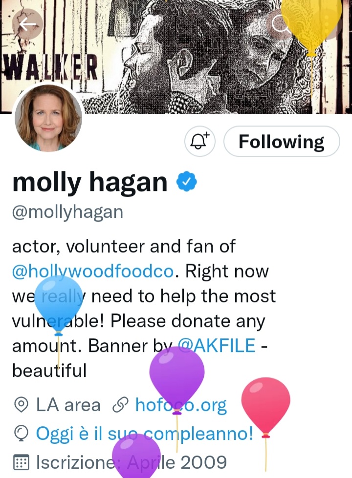 Happy Birthday  to Molly Hagan, great Walker Mom! Wishing you a fabolous day!!   