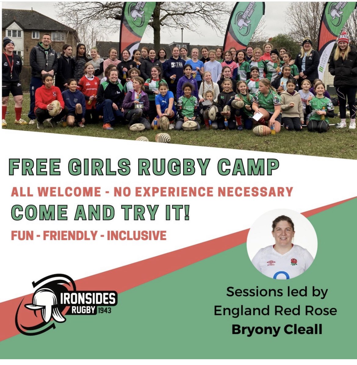 Please Share and spread the word - don’t want to miss any 10-17 year olds that’d love to be active over the summer! Free Summer Girls Rugby Camp - all abilities - 12th & 26th August - 10-3 - SW17 0JG - London. Link in my twitter bio #summercamp #girlsrugby #girlssport #kidscamp