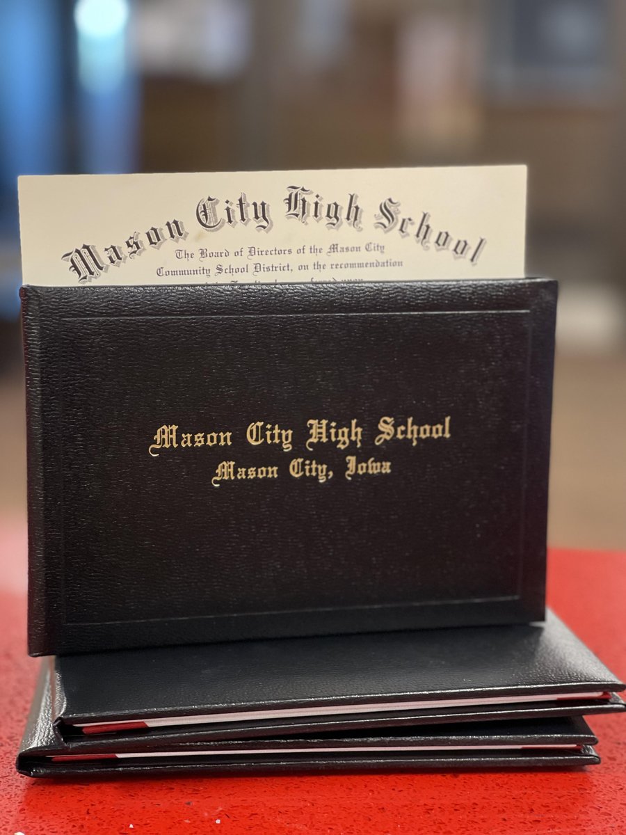 If you graduated from Mason City High School between 2007-2022 and forgot or didn't get the chance to pick up your diploma, we may still have it! Please call the high school office at 641-421-4436 for more information.