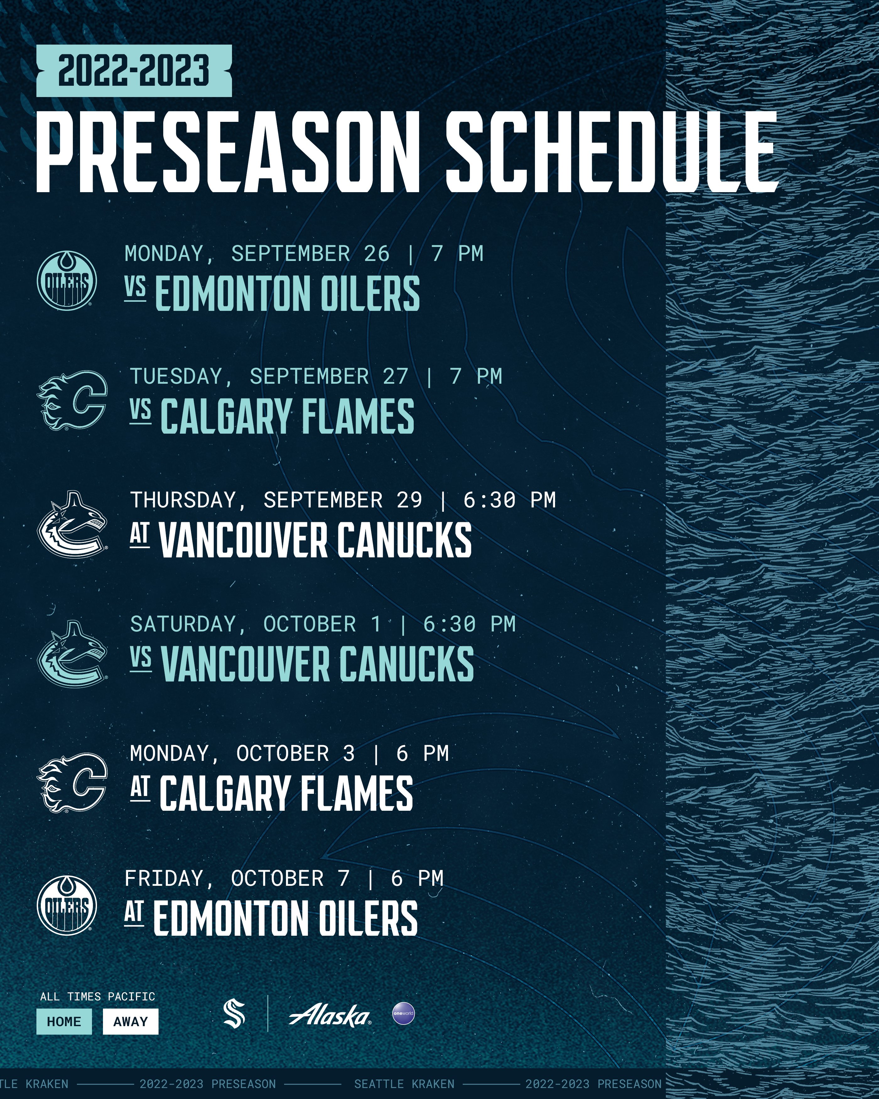 Seattle Kraken on Twitter "It all starts in the preseason! 🦑 Buy your