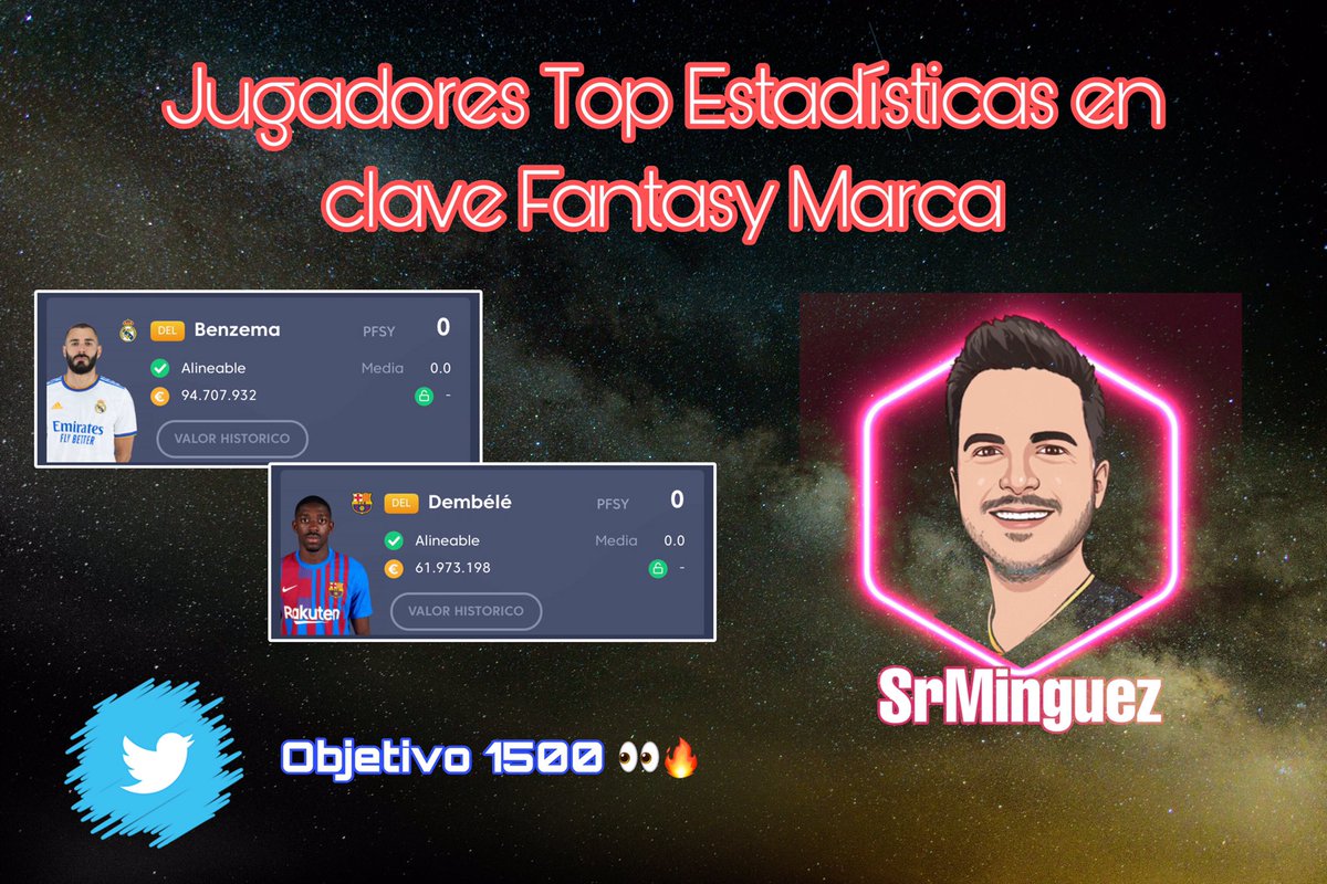 👀 Tengo un hilo de los jugadores 🔝 en estadísticas (en clave <a href="/FantasyLaLiga/">Fantasy LALIGA</a>) que la temporada pasada fueron muy importantes 🤩 

➡️ Si antes del Lunes 8️⃣ de Agosto 📆 somos 1️⃣5️⃣0️⃣0️⃣ en la familia, lo lanzo cracks 👏🏻👏🏻👏🏻

PD: si nos pasamos no pasa nada 😅💪🏼
