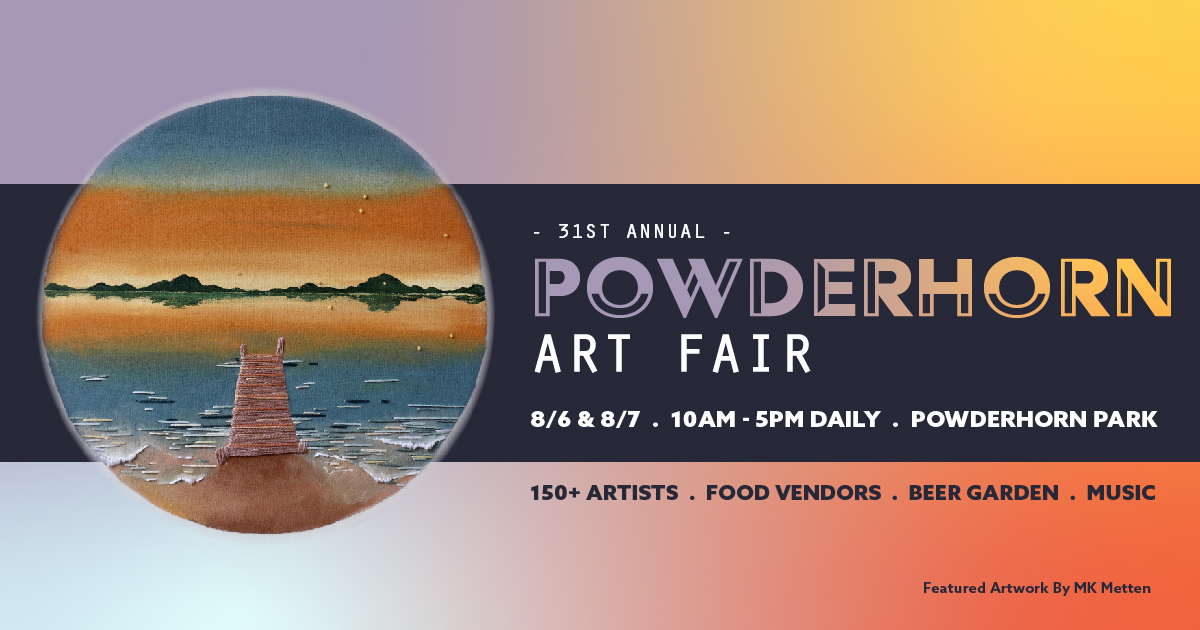 3 Days until the Powderhorn Art Fair 2022!!!
Shop with over 150 artists from 10AM-5PM on Aug. 6th &amp; 7th. Don't miss the Opening Ceremonies (9:30 AM each day), Immersive Art Installations, and the Reverie Beer Garden, the Family Zone
plan your trip at powderhornartfair.com