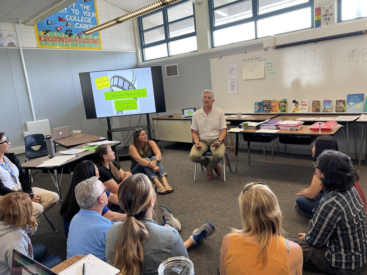 We are getting into gear for a great year. Dolland teachers came together today to plan our student writing program! #momentuminteaching