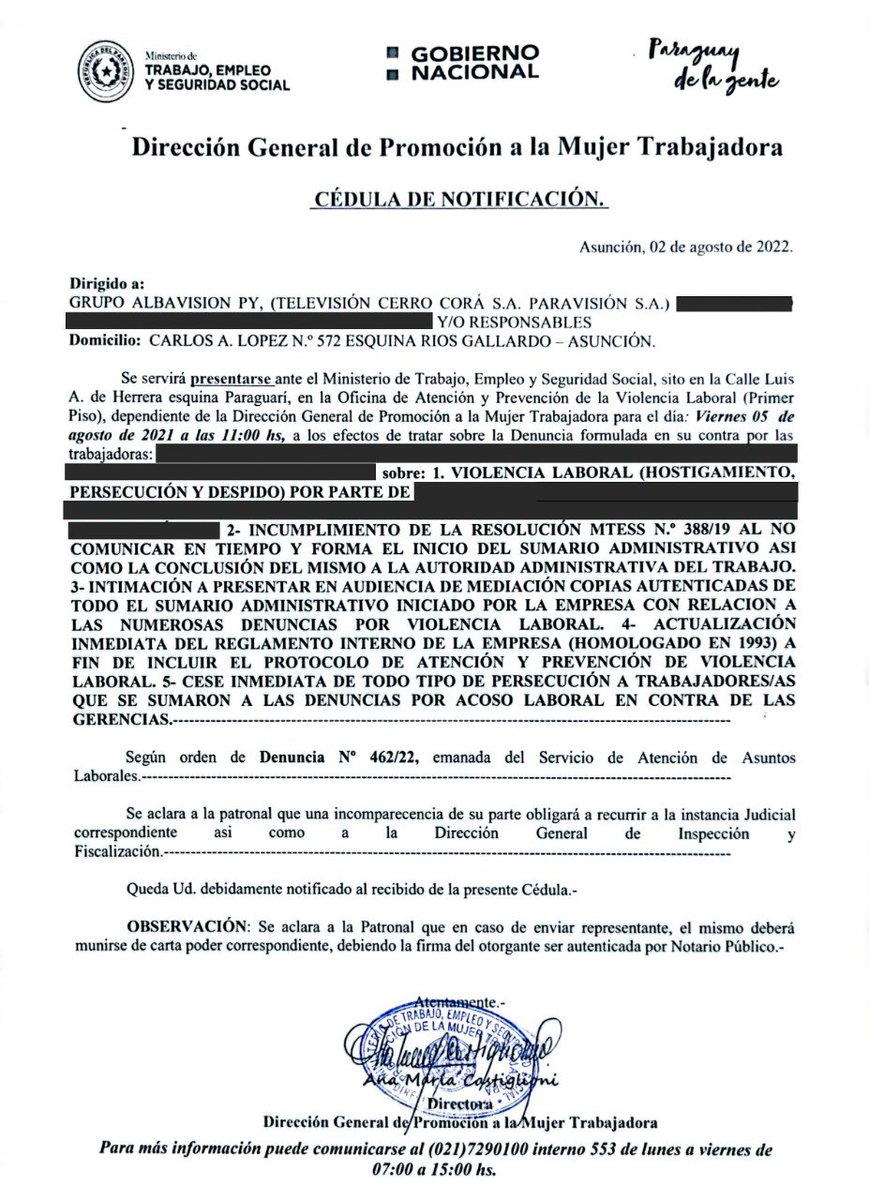 RMPCpy's tweet image. Trabajadoras afectadas por los últimos despidos en el SNT y C9N, realizaron sus denuncias al MT. &quot;Las represalias tomadas por la empresa no serán suficientes para amordazarnos. Basta de acoso sexual y violencia laboral en los medios&quot;, expresaron. #YoTeCreo #BastaDeImpunidad