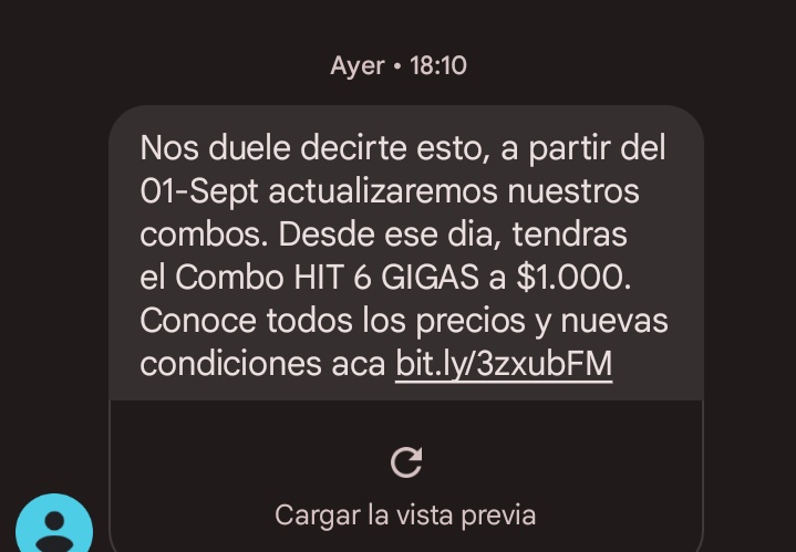 Eva_JDuran's tweet photo. El mensaje que me manda @TuentiAR // el dueño de @TuentiAR https://t.co/AE9RPog0iD