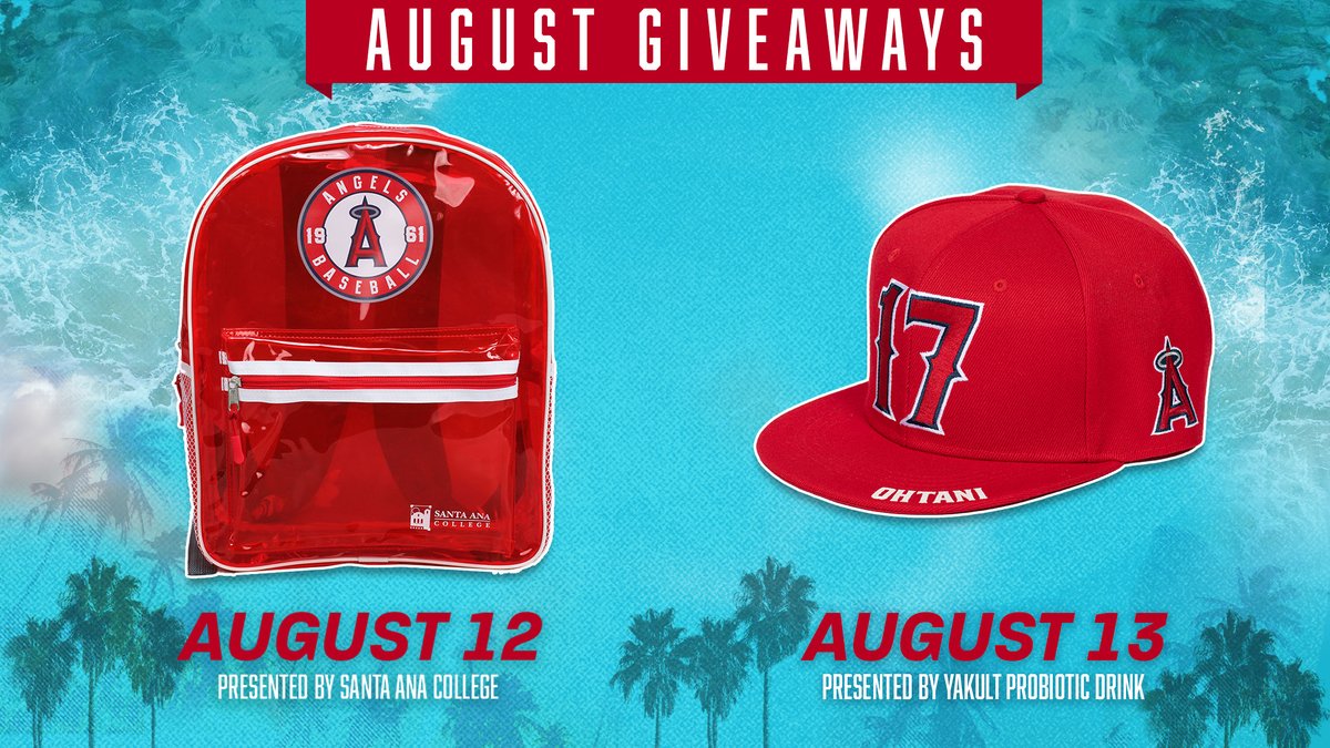 Los Angeles Angels on X: New giveaway items dropping this month: Clear  Backpack & Ohtani Hat! For more info and to secure your seats for your  next trip to the Big A