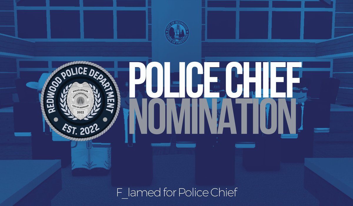 City of Redwood (@cityof_redwood) on Twitter photo After the Council failed WaterLostic’s nomination, Mayor HippoRarest has nominated F_lamed for Police Chief. He is now being confirmed by the Council. <a href="/FedoraMasterB98/">FedoraMasterB98</a> After the Council failed WaterLostic’s nomination, Mayor HippoRarest has nominated F_lamed for Police Chief. He is now being confirmed by the Council. <a href="/FedoraMasterB98/">FedoraMasterB98</a>