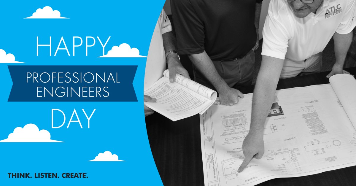 TLC_Engineering's tweet image. Happy #NationalProfessionalEngineersDay! Today we celebrate all the ideas and innovations that our engineers bring to the world. Thank you for all that you do. #ThinkListenCreate #EngineersDay #Engineering