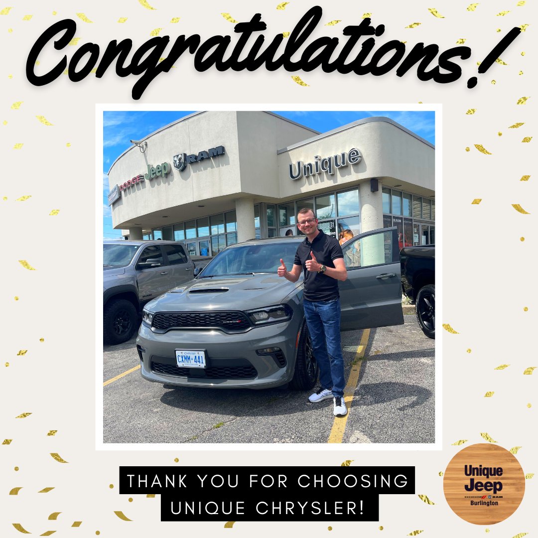 Congratulations to Max on their 2022 Durango!

Thank you for trusting Abir and the Unique Jeep team with your exciting purchase!

#jeep #wrangler #unique #cars #dealership #customer #chrysler #dodge #jeeplife #jeepgrandcherokee #4x4jeep #ram1500 #dodgeramtrucks #dodgedurango 