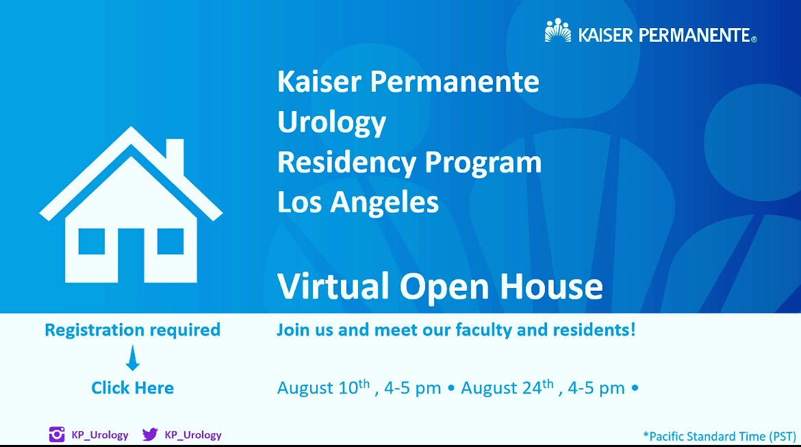 KP_Urology's tweet photo. Please come join us for our virtual open house August 10th and August 24th! Click the link to register to meet the entire Uro fam! https://t.co/Qy0ATfMG7w @Uro_Res https://t.co/mwzJrNJf2u