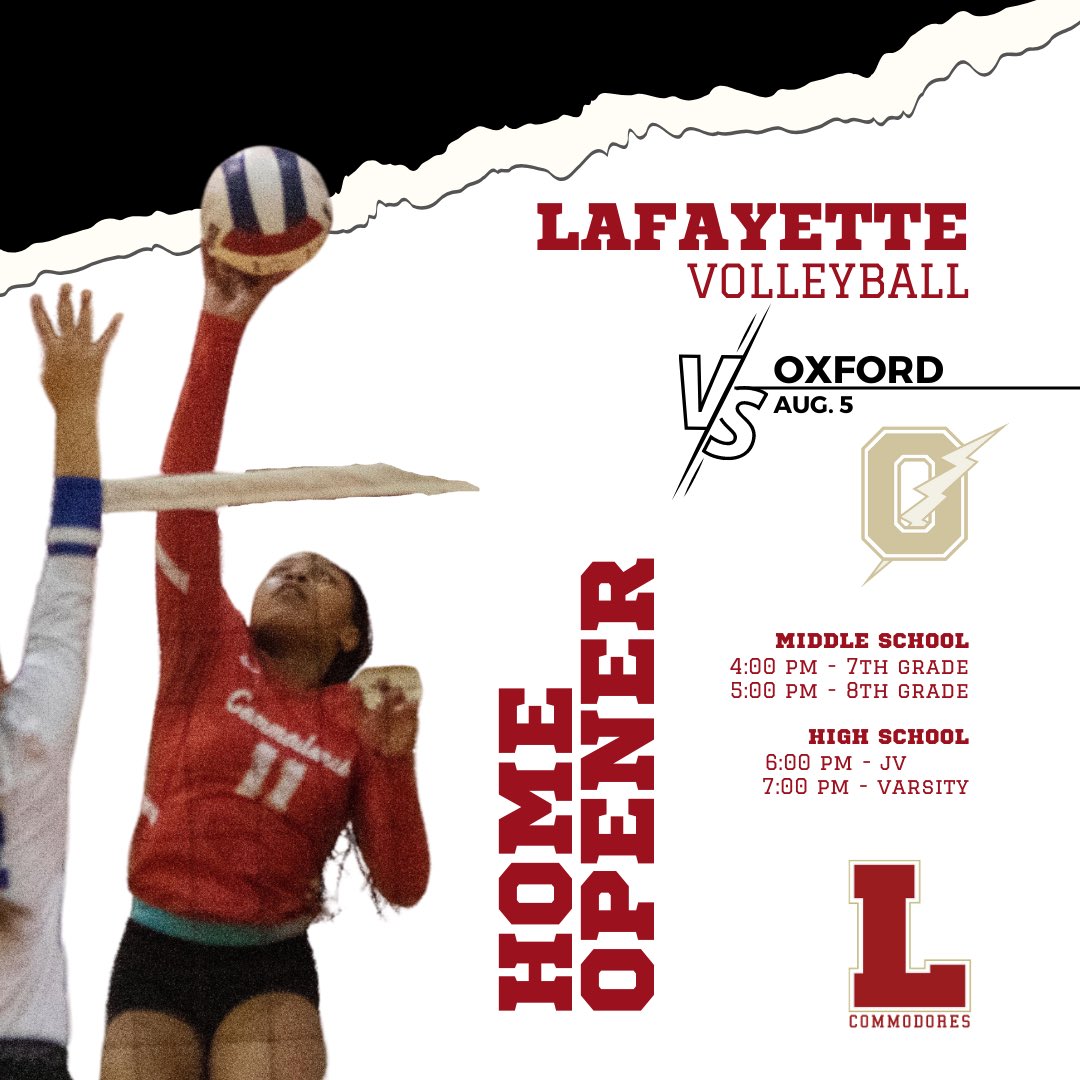 WE’RE BACK!!!!
Our first game of the season is this Friday as <a href="/LafCo_VB/">Lafayette Volleyball</a> hosts Oxford. Let’s Go!!