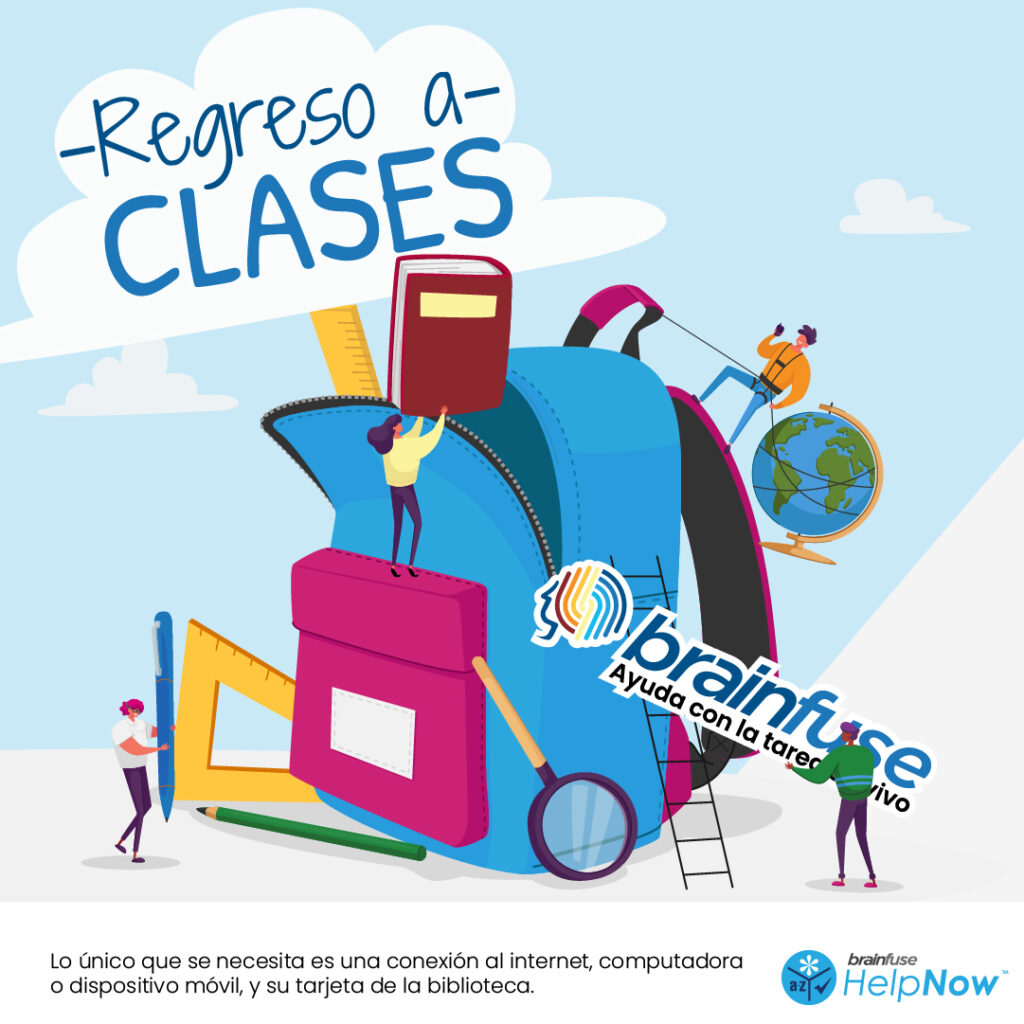 TulareCountyLib's tweet image. Cuando estás preparando los materiales de apoyo para el regreso a la escuela, no te olvides de la ayuda con la tarea en línea de Brainfuse. Está disponible gratis con su tarjeta de la biblioteca del condado de tulare. #brainfuse #onlinehomeworkhelp #TCL #TCLib #gratis
