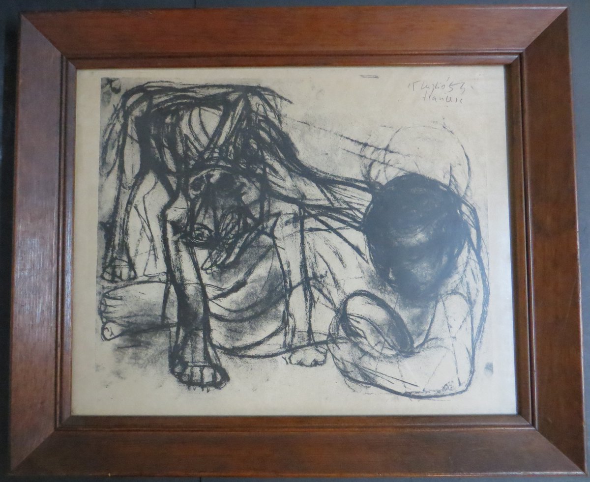 RichardCFrey's tweet photo. Any help on this piece would be greatly appreciated! Does anyone recognize this signature or artist style?
#unknownartist #signaturehelp #helpidentify #artist #art #dogandchild #ARTISTSIGNATURE #artgallery https://t.co/SlOf9Qm0yi