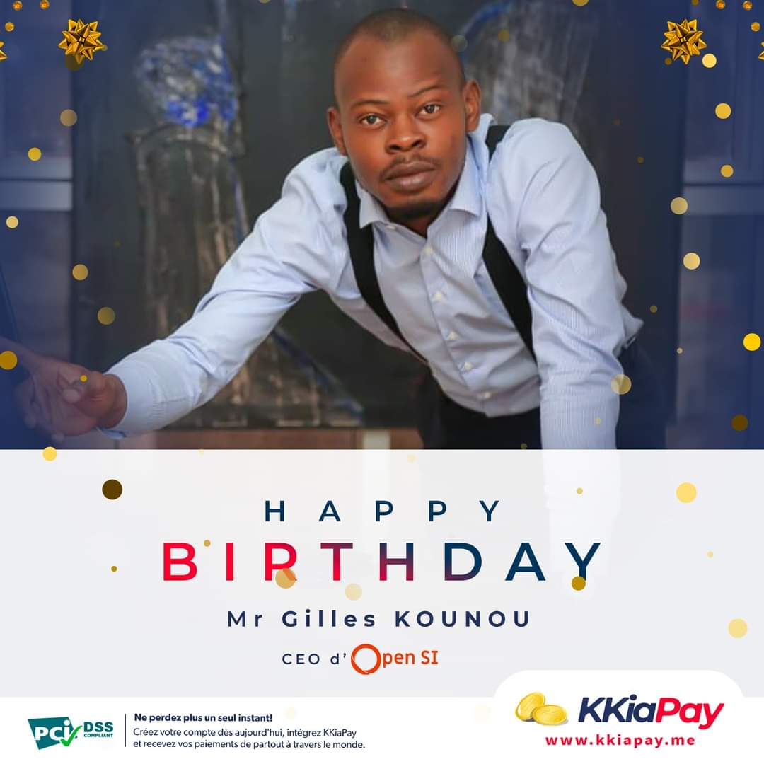 kkiapay's tweet photo. Hello les gars, joignez-vous à nous pour souhaiter un joyeux anniversaire à notre CEO @GillesKounou 🥳.
Il est si jeune ☺️, il fête sa 15ème bougie 😜
#anniversaire #gilles_kounou #kkiapay #open_si https://t.co/sN7xJbZ0RV