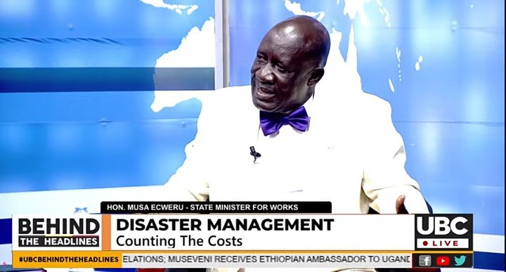 ubctvuganda's tweet photo. From the preliminary assessment, it's true that there's a lot of tree planting, but experts are telling us that because these are not the indigenous trees that used to hold the soils together, they easily give in when the soils get saturated - Hon. Musa Ecweru https://t.co/R0D7DttIlt