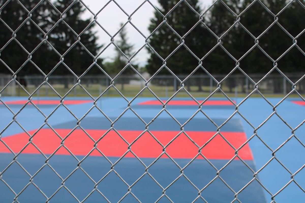 PerintonRec's tweet image. It is almost time to cut the ribbon on the new Pickleball and Tennis courts at Fellows Road Park! The courts have been painted and lined. The fences just need to be finished and the nets put on the courts. The goal is to have them in use by mid-August.
