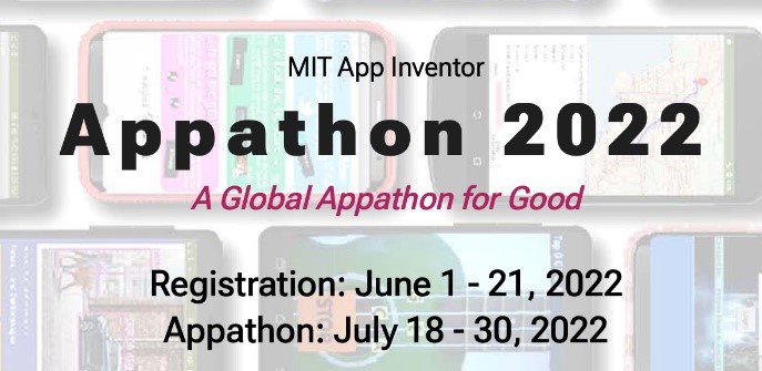 nationalcsed's tweet photo. MIT Appathon was July 18-30, 2022. Voting is now open to the public. Submit your votes by August 7! https://t.co/qJYiw2uWAN #Appathon #MIT #CSEd https://t.co/Q8zgRiiQAE