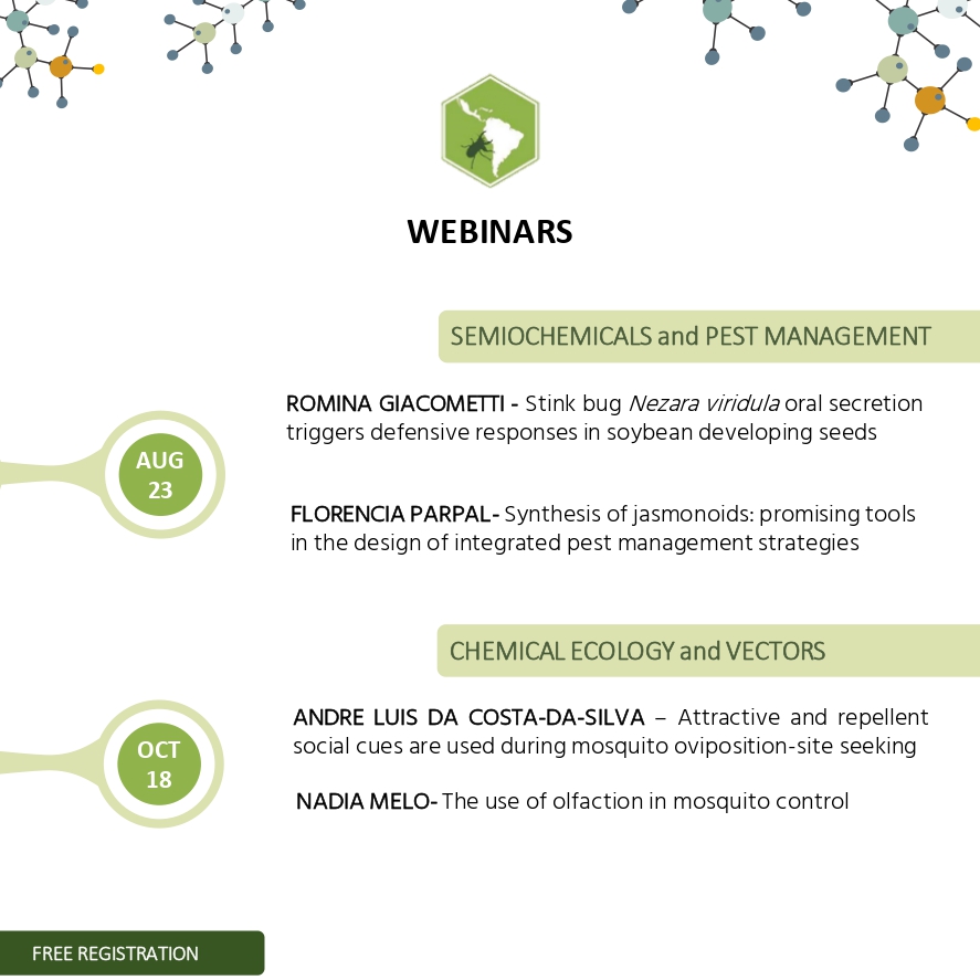 Check out Webinars #1 and #2 of the ALAEQ. Free registration! <a href="/ALAEQ2/">ALAEQ</a> <a href="/ChemEcol_org/">International Society of Chemical Ecology</a>