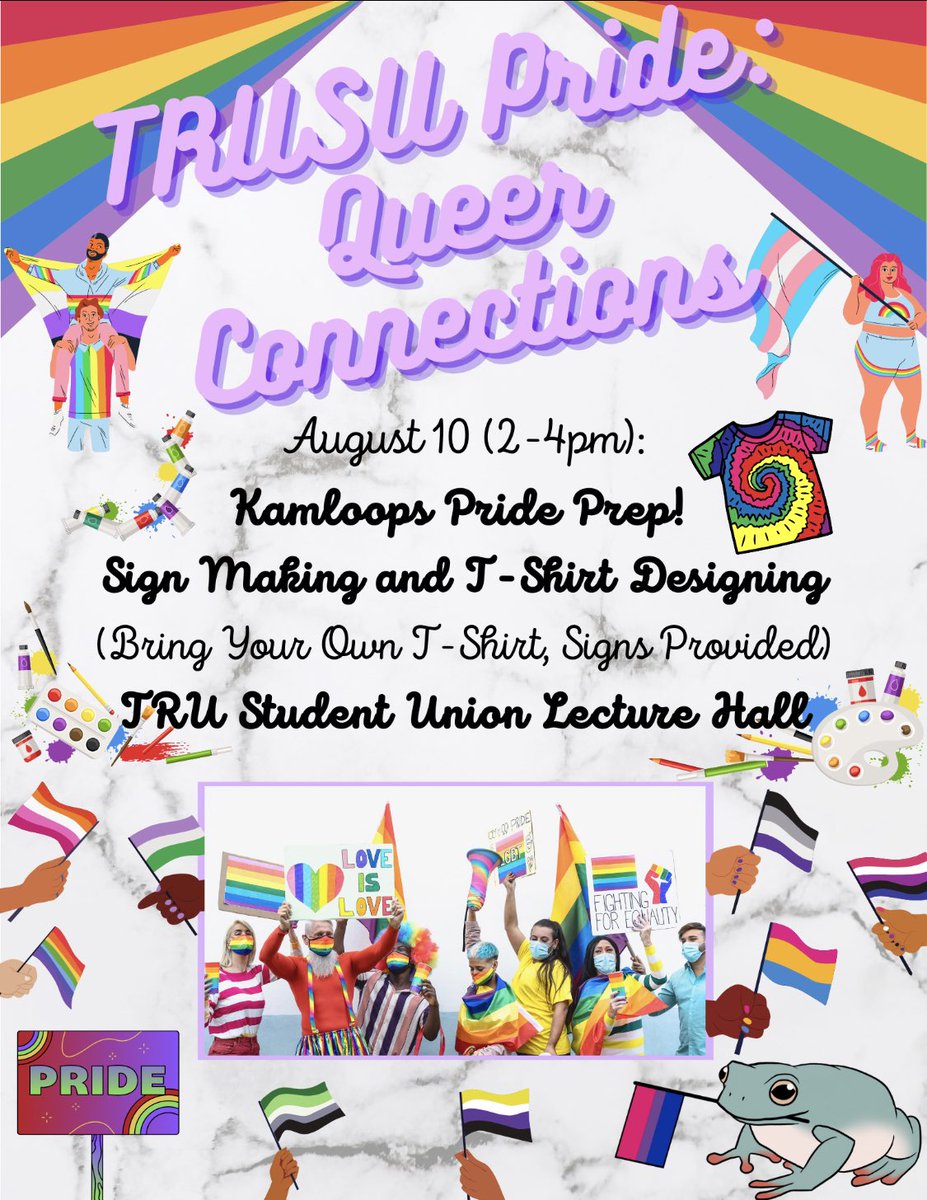 TRUSU_Pride's tweet photo. Last Queer Connections for the summer! https://t.co/YRmk83MoqQ