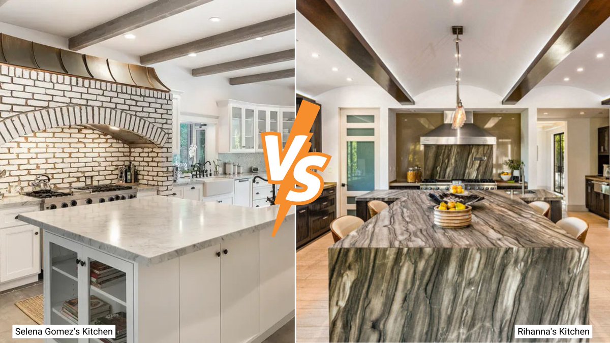 Stonetrashhq's tweet photo. Kitchen Wars round 1, if you absolutely had to choose, musical talent aside whoes kitchen are you taking? #selenagomez or #rihanna #kitchen #kitchenwars #round1 #stonetrash #interiordesign https://t.co/gW2SpYLx6d