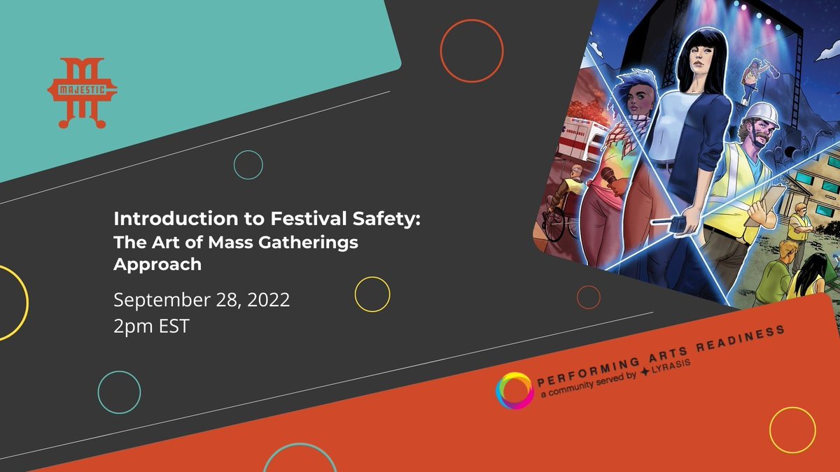 Are you an #eventproducer or #festivalstaff?? Learn more about how to host festivals that aren't just safe, but accessible, sustainable and community engaged at our Introduction to Festival Safety course! We look forward to seeing you there!!

ow.ly/l8fX50Ka73H
