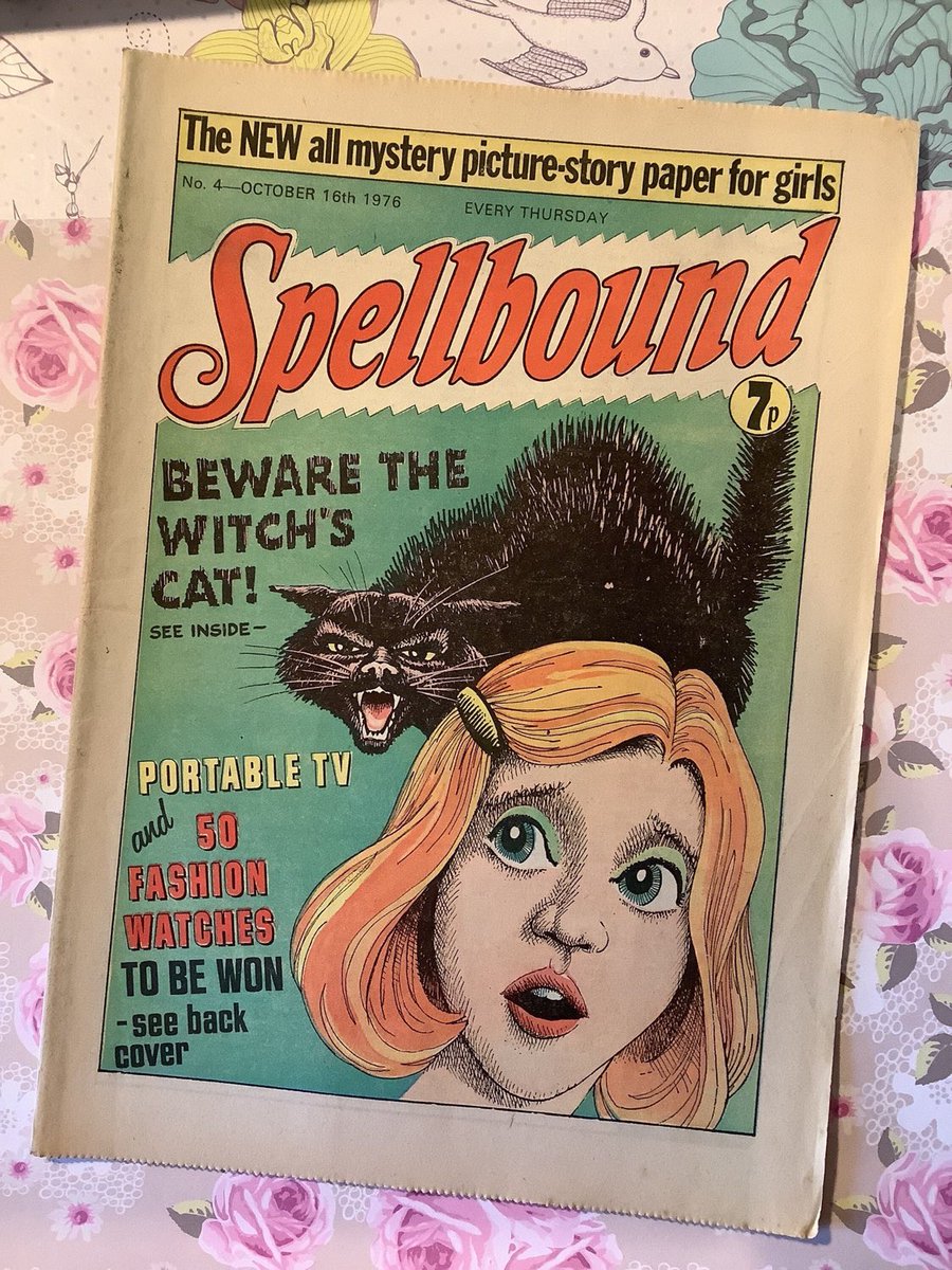WatsonsVintage's tweet photo. A WONDERFUL #HalloweenIssue of a Vintage Comic in my #etsyshop : RARE Vintage From 16th October 1976 'Spellbound' Issue No 4 Girl's Comic Strip Mystery Stories #NostalgicBirthdayGift https://t.co/tcPCf2fgiu #SpellboundComic #VintageComic #MysteryStories #1976Gift #RetroGift https://t.co/DA9Ju5ot9J