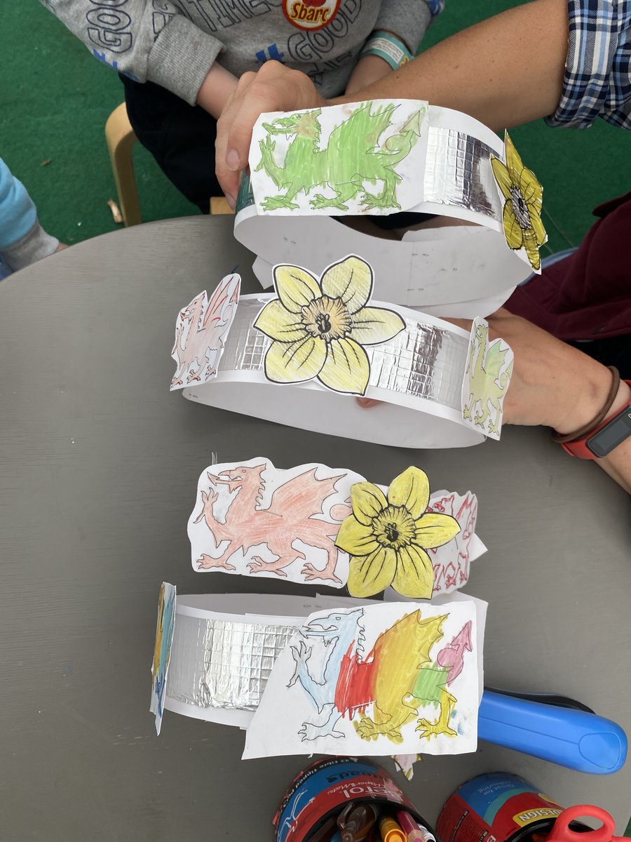 Miss Sayer (@sayerkiera) on Twitter photo Spent the day working at the Eisteddfod <a href="/eisteddfod/">eisteddfod</a> representing Borth Family Centre.
I was in charge of leading the craft activity. We made Welsh themed crowns. 👑
Also, provided me with a great opportunity to put my Welsh into practice and develop it further. 🏴 Spent the day working at the Eisteddfod <a href="/eisteddfod/">eisteddfod</a> representing Borth Family Centre.
I was in charge of leading the craft activity. We made Welsh themed crowns. 👑
Also, provided me with a great opportunity to put my Welsh into practice and develop it further. 🏴