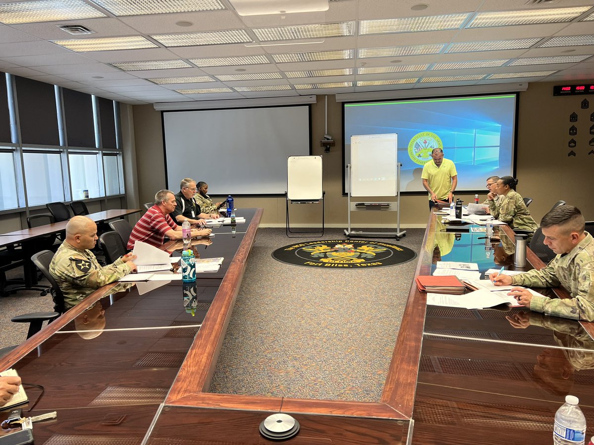 jjortizjr63's tweet photo. NCOLCoE-Curriculum Development Director leads AAR with teams from DCD and NCOPDD on recent BLC Land Navigation Pilot visits at several Army Post. The purpose is identify gaps and to improve Soldiers Experience for the next turn. @CSM_Schmidt @TRADOCCSM @mildred37663916 @NCOLCoE https://t.co/TcPC4Tl23I