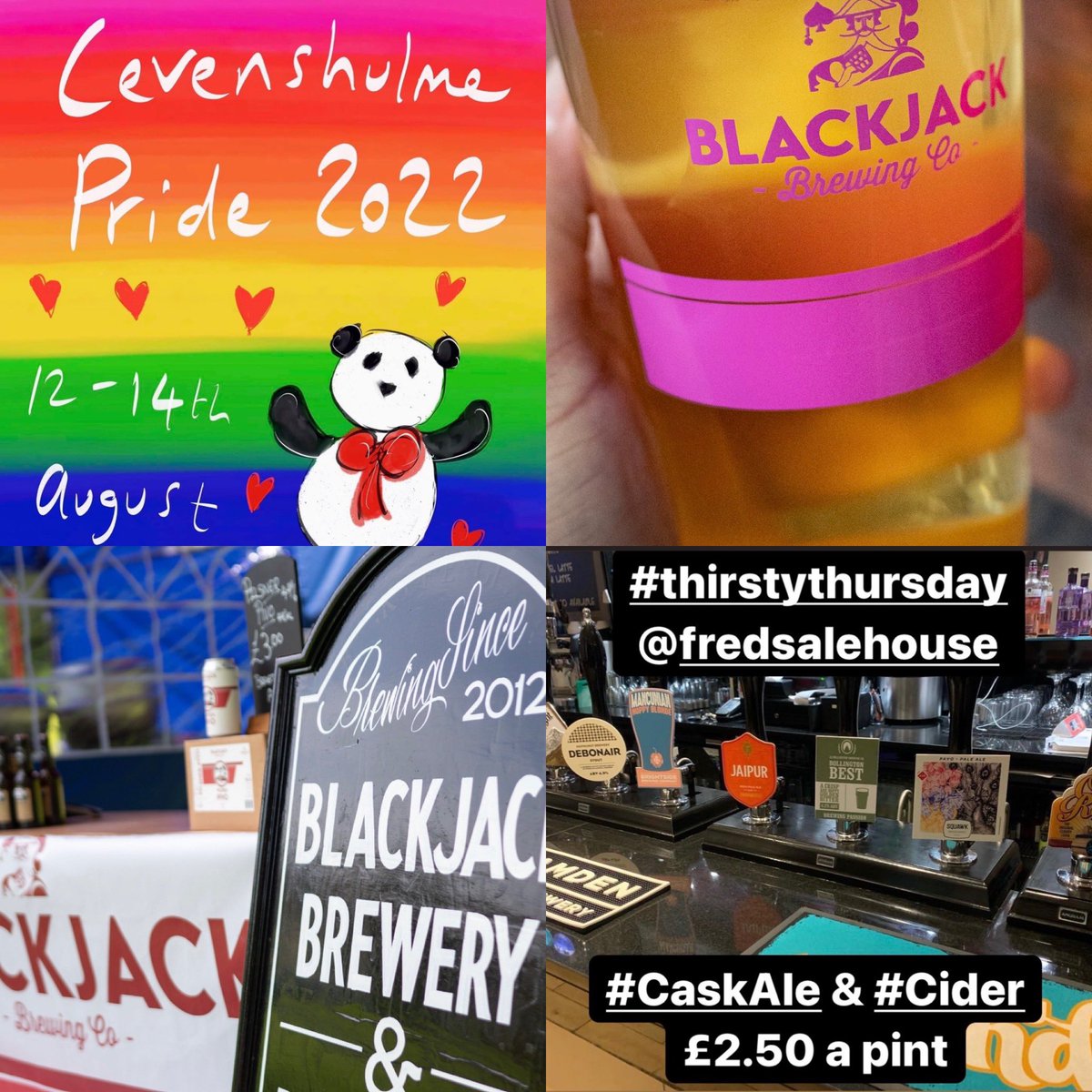 LevFred's tweet photo. Loving the labels for #PrideofLevenshulme🌈 a special session ipa #caskale brewed exclusively for Freds Ale House by @Blackjackbeers and it will be launched on #ThirstyThursday on Thurs 11 Aug to kick start the @levepride celebrations in #Levenshulme https://t.co/LCa0ZqA4kv