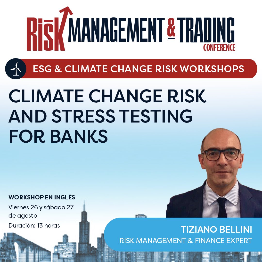 En este Workshop del Risk Management &amp; Trading Conference impartido por Tiziano Bellini 

Conoce más en: bit.ly/3B7EdzQ

#rmtc2022 #cliamtechangerisk #riskmanagement #finance #finanzas