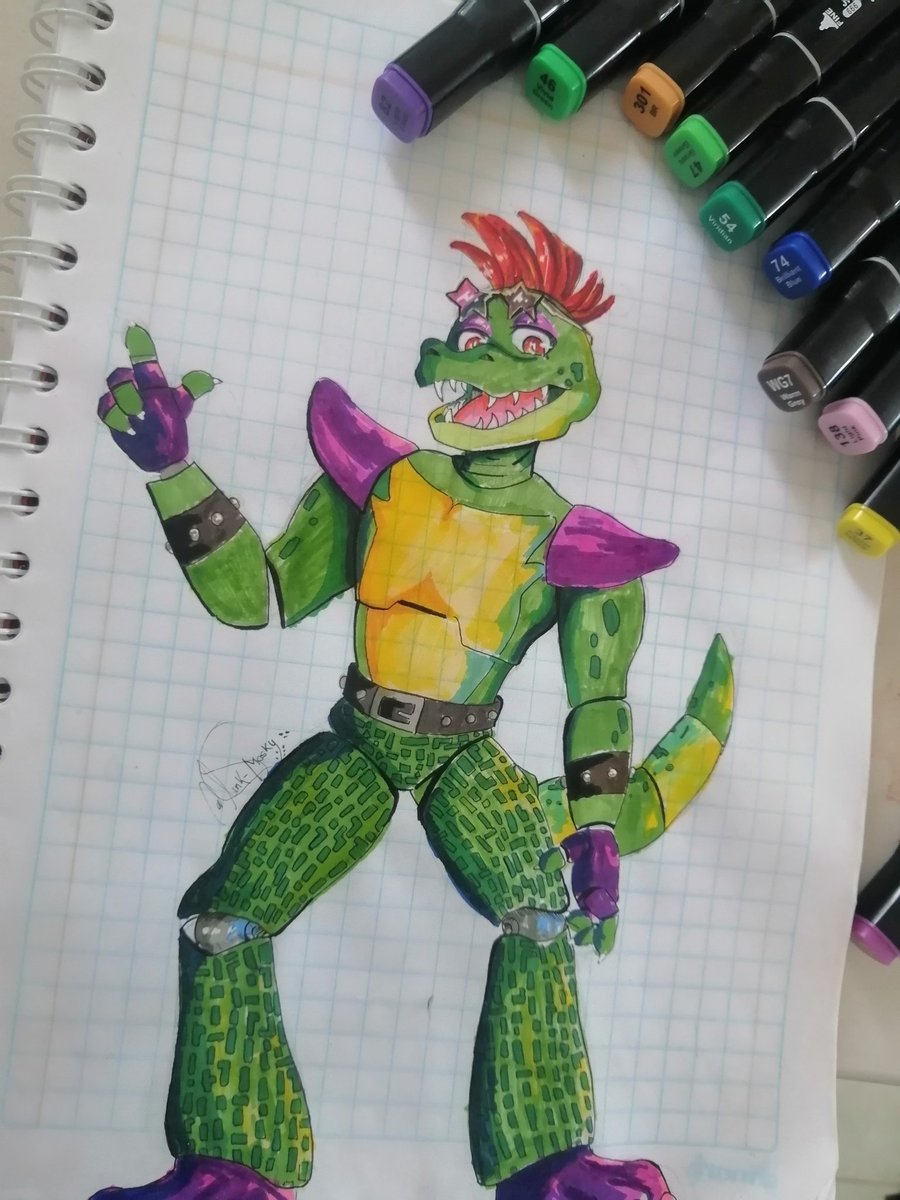 LinkMasky's tweet photo. "Rock 'n roll [MONTY-FNFSB]"
Un dibujito que me pidieron :3
#FNAF #securitybreach #montygator #Monty #myart #traditionalart https://t.co/MxVDyl3SS0
