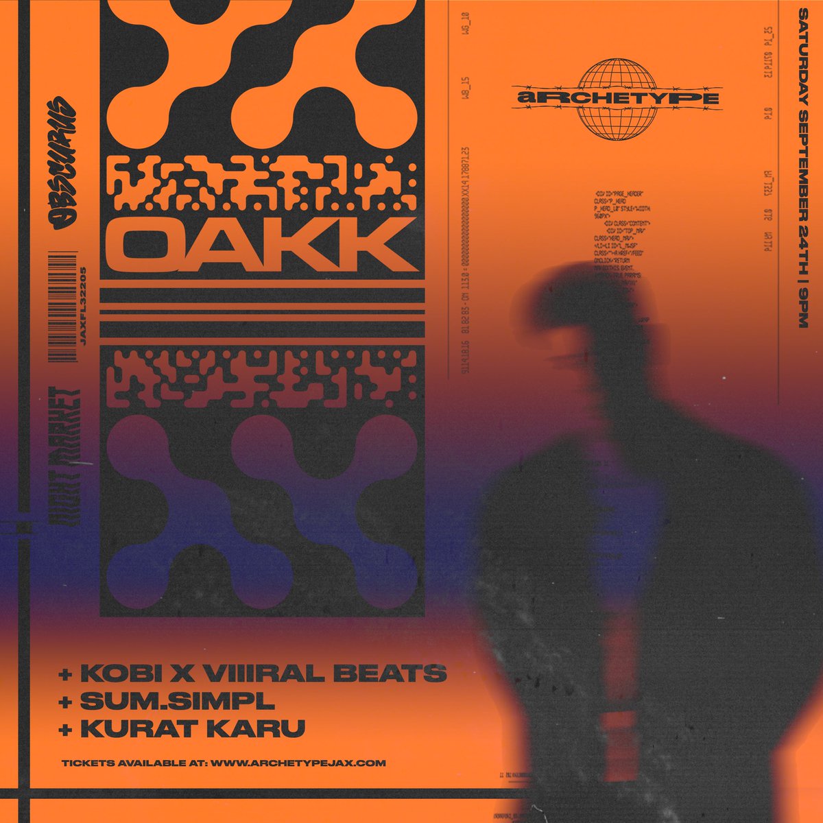 OBSCURUS (@obscurusworld) on Twitter photo JACKSONVILLE, WE’RE BACK☀️
#NIGHTMARKET with <a href="/oakkmusic/">OAKK</a> on September 24th ⛓
Early bird tickets on sale now for 1 week or sold out.
🔬Featuring:
<a href="/kobi_4k/">KOBI_SELECTS</a> • @viiiralbeats
<a href="/sumsimplFL/">sum.simpl</a>
<a href="/kuratkaru/">Kurat Karu</a> / <a href="/growop_fl/">Grow Operation</a> JACKSONVILLE, WE’RE BACK☀️
#NIGHTMARKET with <a href="/oakkmusic/">OAKK</a> on September 24th ⛓
Early bird tickets on sale now for 1 week or sold out.
🔬Featuring:
<a href="/kobi_4k/">KOBI_SELECTS</a> • @viiiralbeats
<a href="/sumsimplFL/">sum.simpl</a>
<a href="/kuratkaru/">Kurat Karu</a> / <a href="/growop_fl/">Grow Operation</a>