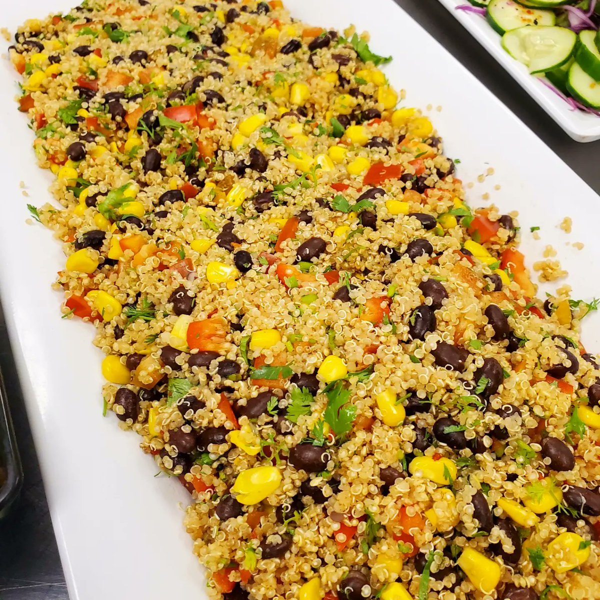Chefrebeccak12's tweet photo. Today's @k12culinary training is brought to you by the letter G! Great Grains!!! I'm here to tell you these Great Grain recipes would be fantastic additions to your school lunch menu! They are packed with flavor, colors, textures, and nutrition! #schoollunch #realschoolfood https://t.co/dlu0K8YTEg