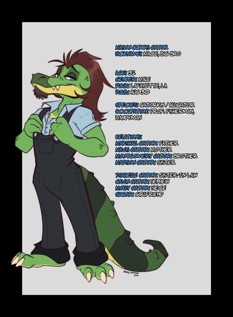 Updated Mason a little bit and his profile is done!