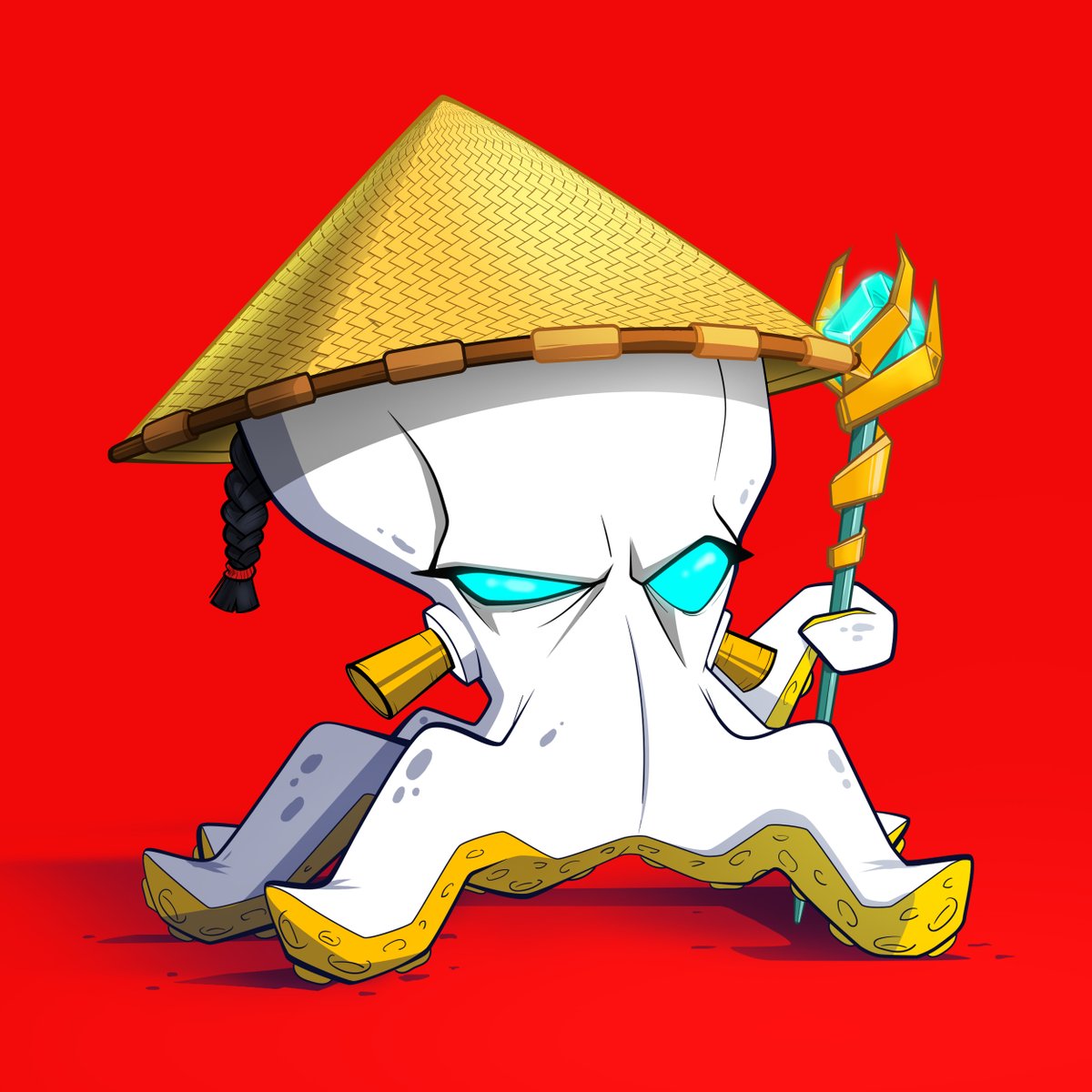 His specialty is Tenta-Kwon Do 🐙