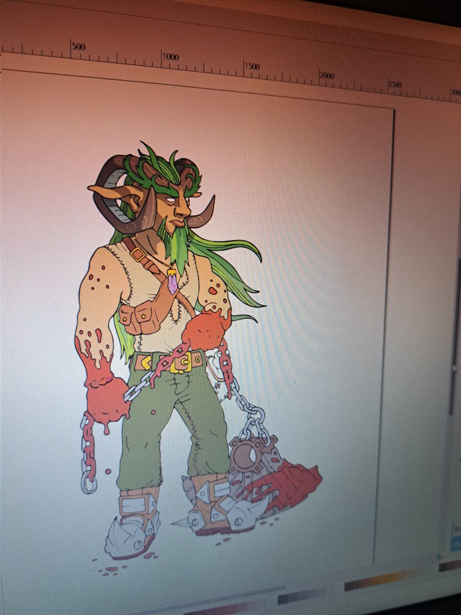 RedBarronDesign's tweet image. Hand drawn illustration / digital colouring #WIP #characterdesign #handdrawn #digitalart #Inkscape #fantasy #cartoon #illustration #ArtistOnTwitter #starvingartist