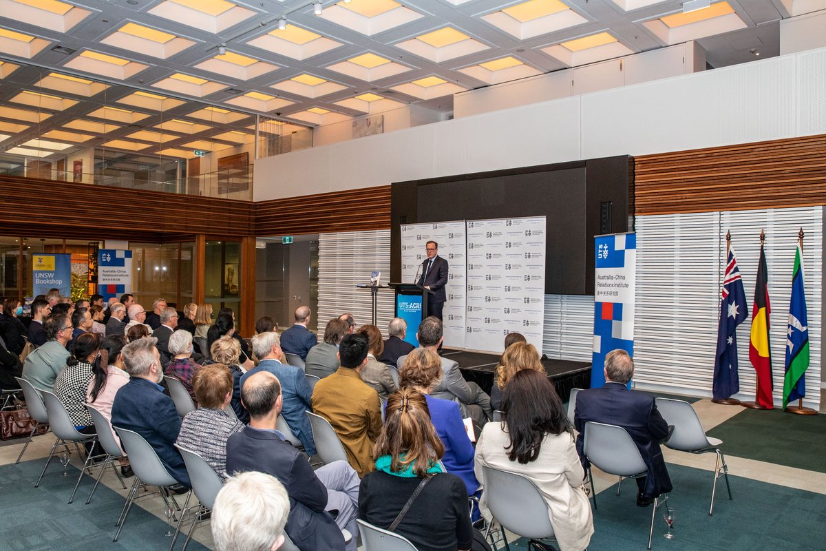UTS:ACRI was delighted to host the launch of Professor James Curran's (@j_b_curran) new book 'Australia's China Odyssey' (@newsouthpub) by former Defence and DFAT Secretary Dennis Richardson. Event video, audio and transcript available soon.