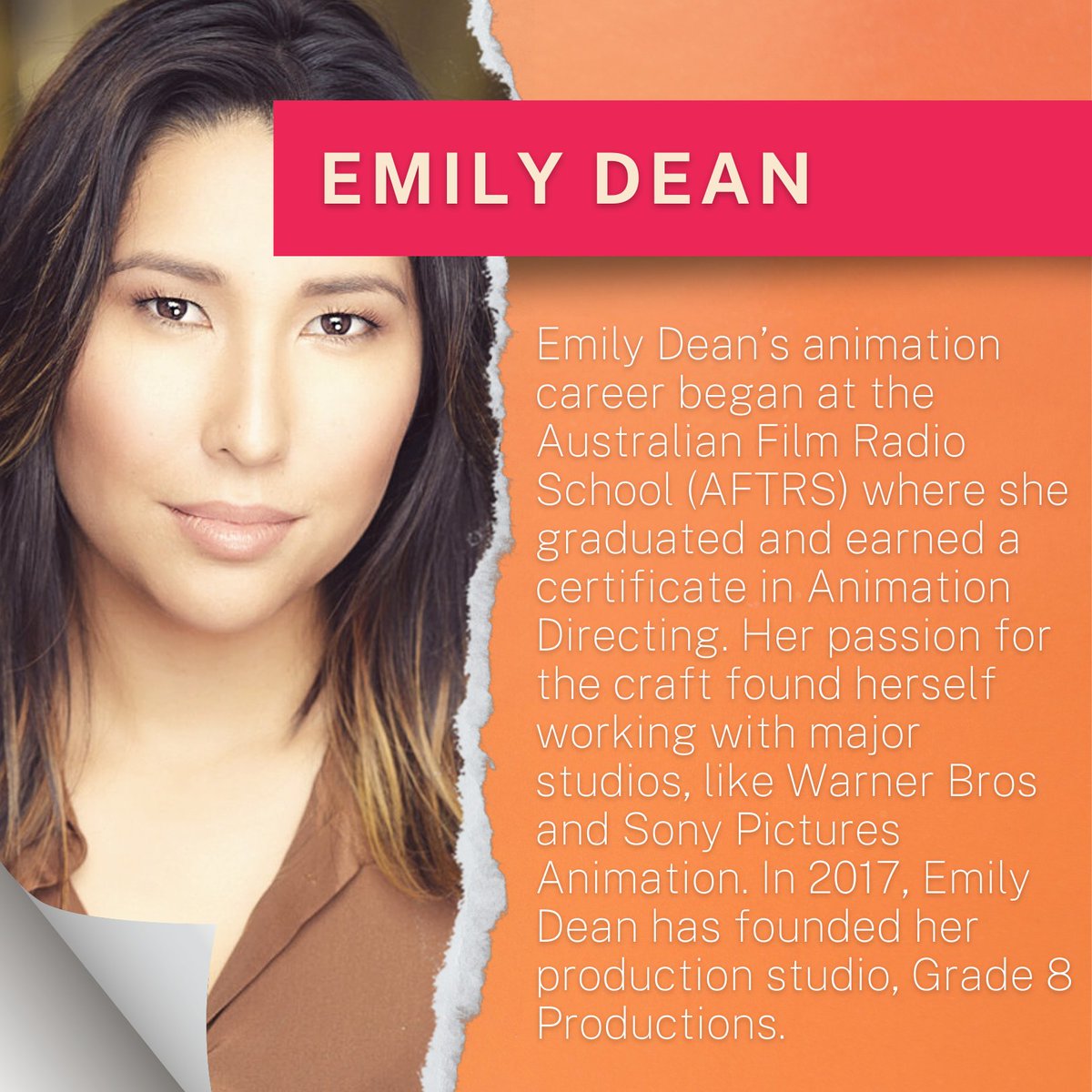 animationbiz's tweet image. 5. Emily Dean

#AnimationBusinessTraining #AnimationBusinessWorkshop