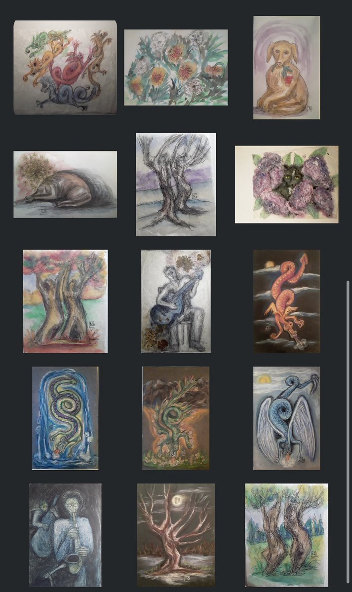 GeldmanNathan's tweet photo. I made all these #NFTs from my grandmothers artwork. I am proud of her. https://t.co/ttJVT0zyx4