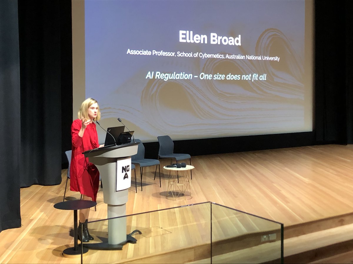The word artificial intelligence or the term machine learning…have become stand ins for so many different varieties of methhods, tools and techniques…that it’s impossible to have conversations about what it is that actually concerns you.' @ellenbroad @ANUmedia #innovationpapers
