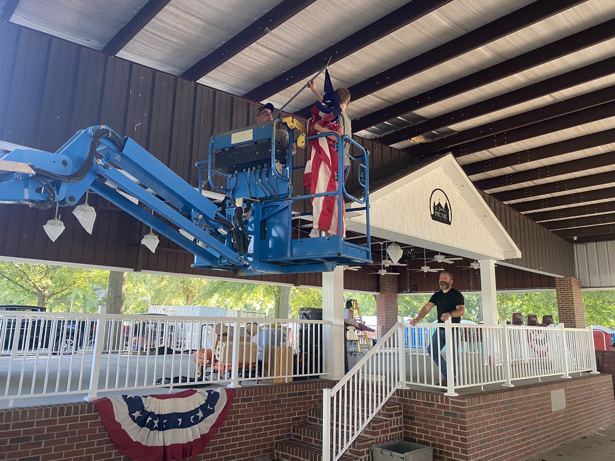 The 142nd Fancy Farm Picnic is gearing up!! Ready for the political show to begin!! #FancyFarm