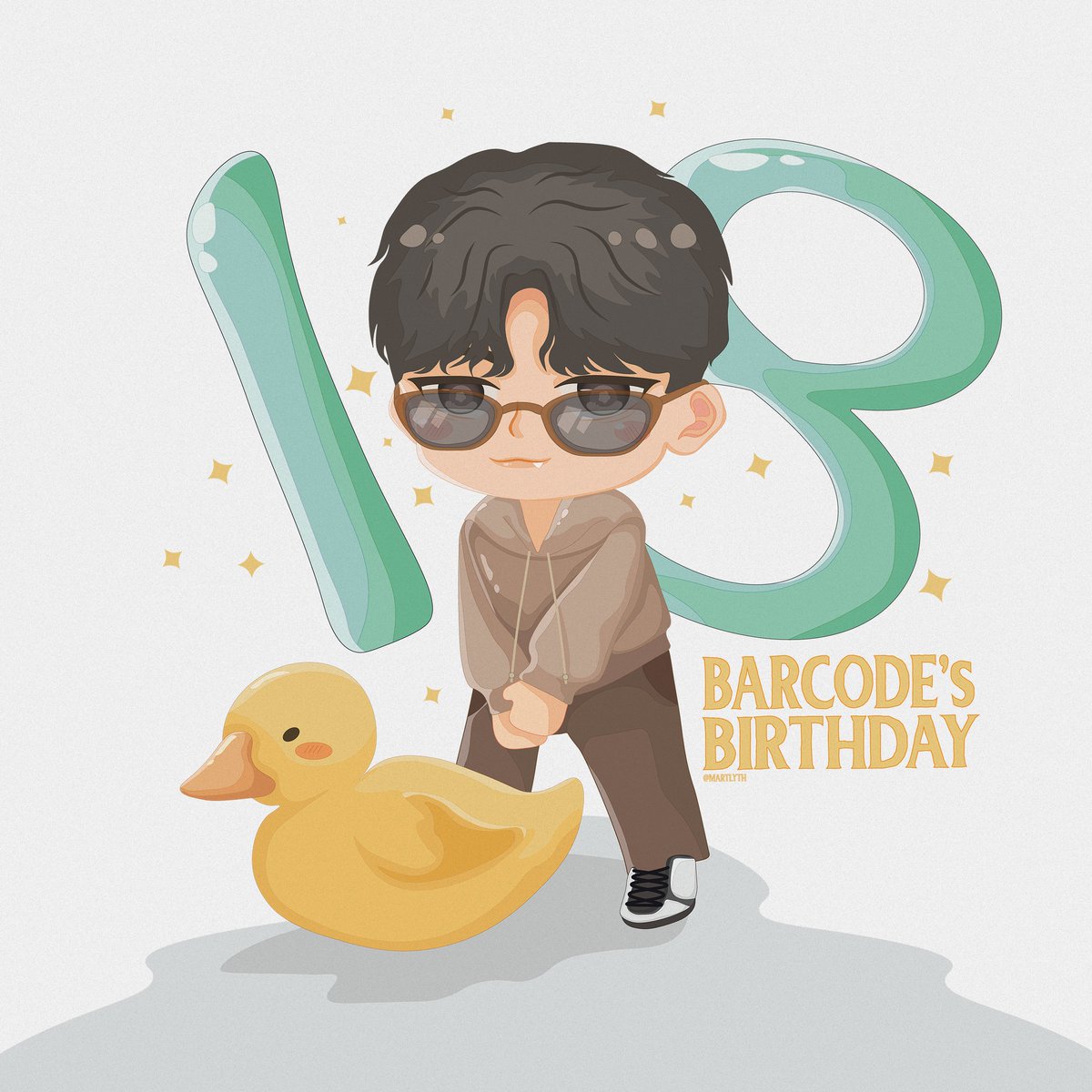 Happy Birthday Nong Code !! Wish you all the best 😼✨

#BDBarcodeTin18th #BarcodeTinnasit #BarcodeTin #barcodeBDcafe18Y #illustration