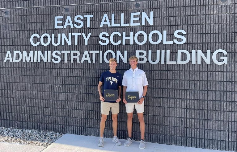 So grateful to be honored by the EACS School Board for making Academic All-State for Track 2022