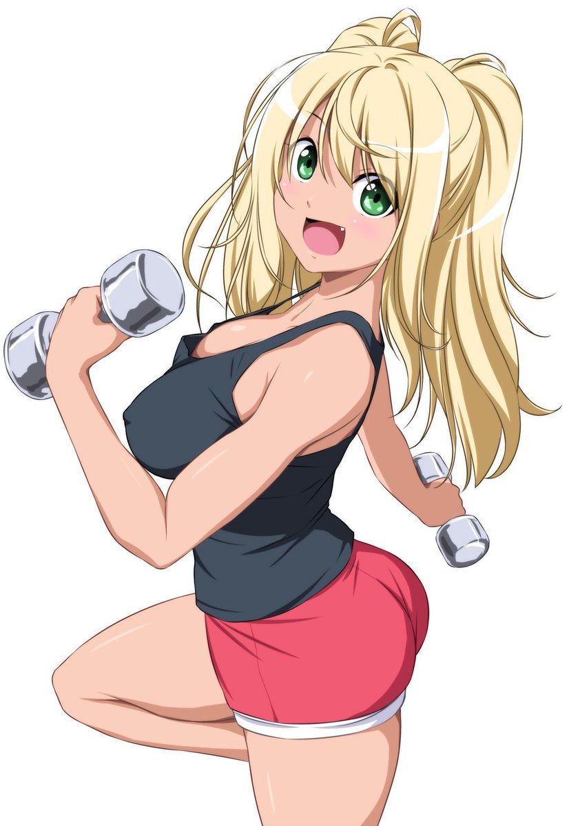 FitWaifus's tweet photo. #danberu #sakura #tamago #dumbbells https://t.co/JBnx0hCbqP