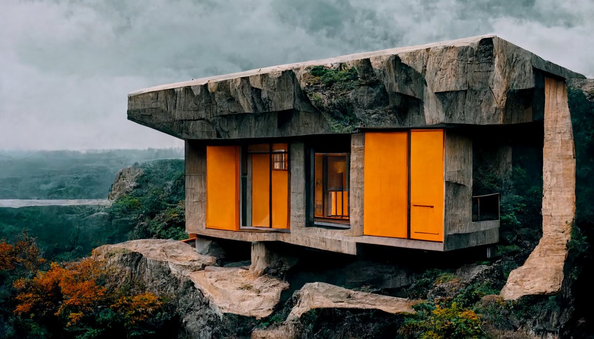ArchJourney's tweet photo. 🟠🏠orange interior get-away hidden in the mountains

#brutalism #brutalist #architecture #architecturedesign #arch #conceptart #art #render #interiordesign #architecture #aiart #art #render #discodiffusion #midjourney #aiartcommunity https://t.co/iYq2sBihAP