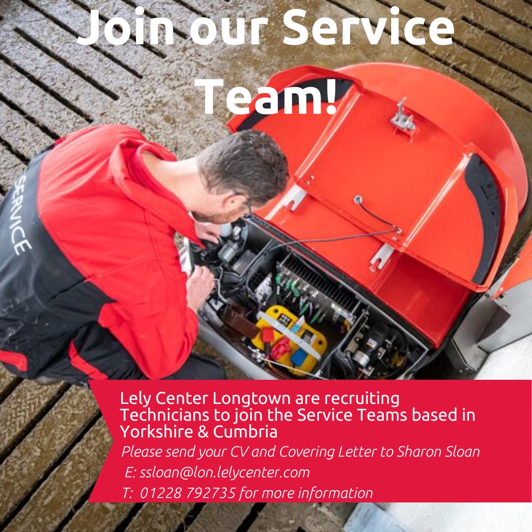 ⭐️JOB VACANCIES⭐️

2x Vacancies for Agricultural Robotic Engineers in the Yorkshire &amp; Cumbria areas have become available. 

Full training will be provided with certification. 
For more information contact us on 01228 792 735