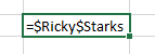 MatthewDarius's tweet photo. In Microsoft Excel one can demonstrate that @starkmanjones is #absolute and #money. https://t.co/RP0mx1nZtK