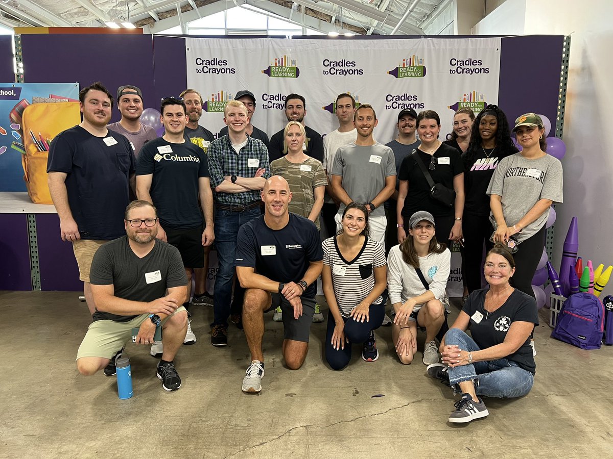 ChrisRMann's tweet photo. Great afternoon packing backpacks full of school supplies and notes of encouragement for students with our longtime partners @c2cboston and the @BainCapital Corporate Finance team. No surprise the team crushed it &amp; was on brand in packing EXACTLY 600 backpacks during our shift ;) https://t.co/ckuzxJb1C4